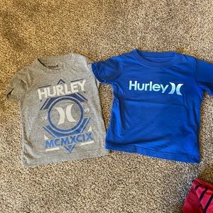Two 3T Hurley shirts- practically new